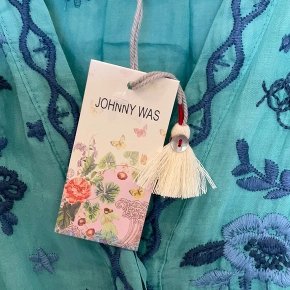 Johnny Was Gish Asymmetrical Sleeveless Dress L NWT